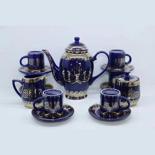 精品伊斯兰风格茶具套装系列，新月穆斯林瓷器 商品图11