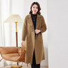 HR WL82129-19羊毛大衣气质翻领遮肉显瘦纯色毛呢外套 商品缩略图2