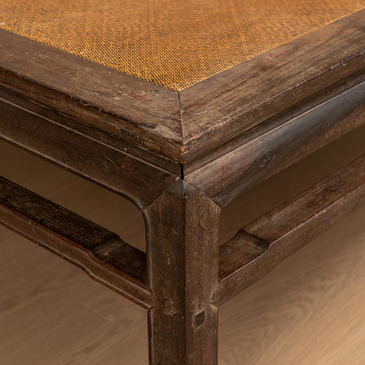 清 红木罗锅枨矮栳席面凉榻 商品图1