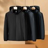 【一口价】【新款DK】大依优型大码男装连帽夹克加肥加大休闲夹克胖子宽松弹力运动外套上衣 商品缩略图4