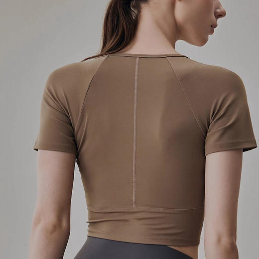 跃牌【周游世界系列】 跑步运动上衣外穿普拉提训练健身衣瑜伽短袖 TP0610 商品图1