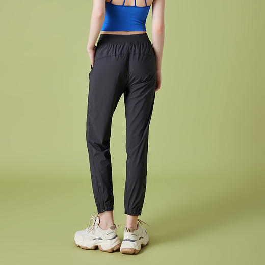 哈瓦塔男女同款快干运动宽松拉链束脚裤 商品图8