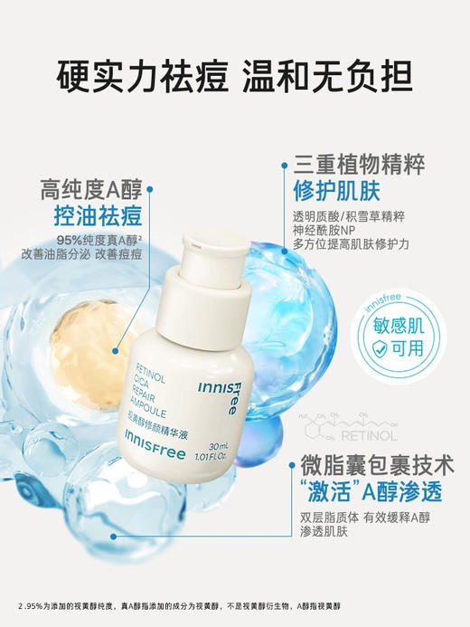 【全新升级】INNISFREE/悦诗风吟视黄醇修颜精华液30ml 油皮控油祛痘 商品图2
