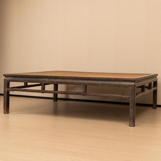 清 红木罗锅枨矮栳席面凉榻 商品图4