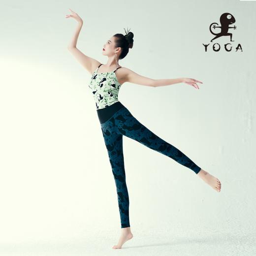 【现货秒发】壁虎瑜伽【节节高升-上衣+竹林深处】两件套（可拆卸胸垫） 商品图0