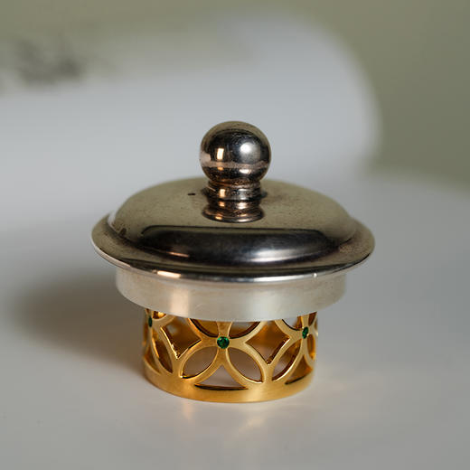 故式珠盘万财·算盘茶盖置·茶桌招财摆件·925银 商品图8