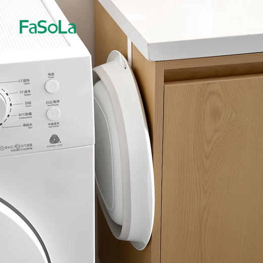 FaSoLa可折叠洗脸盆学生宿舍洗衣盆子便携式旅行大小号塑料洗脚盆 商品图6