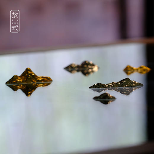 故式金山银山招财摆件 开门见山搁置  茶道配件 商品图1