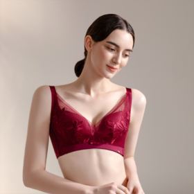 皇家丽美新款3D透气棉聚拢杯内衣女聚拢收副乳无钢圈调整型文胸WW063-2