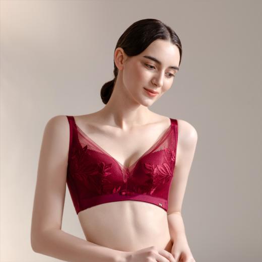 皇家丽美新款3D透气棉聚拢杯内衣女聚拢收副乳无钢圈调整型文胸WW063-2 商品图0