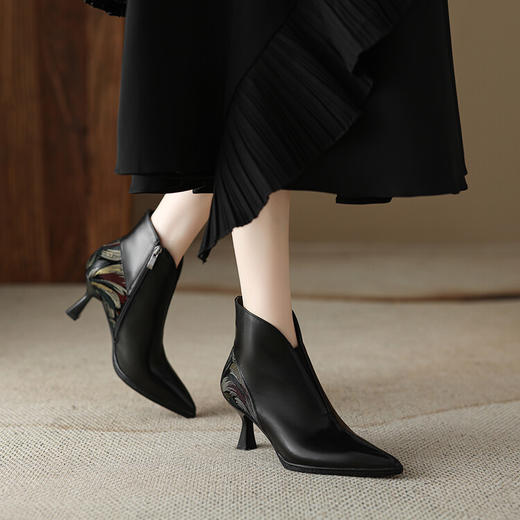 法式复古，小众时尚女靴NY-N2318 商品图0