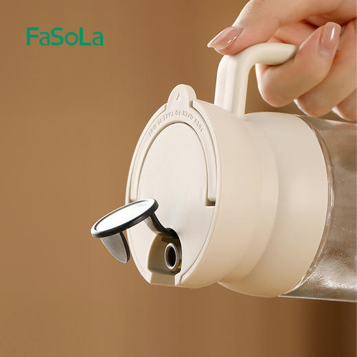 FaSoLa玻璃油壶家用厨房自动开合大容量油壶酱油醋调料瓶重力油瓶 商品图7