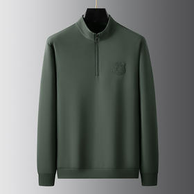 【一口价】【新款DDP】大依优型大码立领长袖卫衣加肥加大肥佬休闲商务宽松透气上衣秋装打底