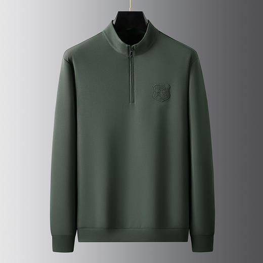 【一口价】【新款DDP】大依优型大码立领长袖卫衣加肥加大肥佬休闲商务宽松透气上衣秋装打底 商品图0