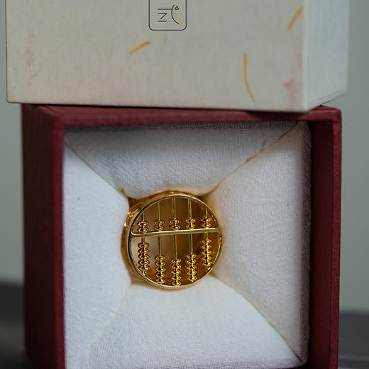 故式珠盘万财·算盘茶盖置·茶桌招财摆件·925银 商品图9