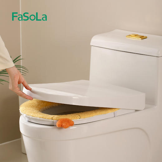 FaSoLa马桶垫四季通用坐便套马桶圈可水洗卡通可爱冬季加厚坐垫套 商品图5