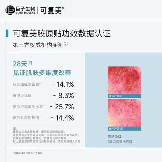 【妆】可复美胶原贴舒缓修护贴敏皮肌肤舒润修护面膜正品 商品图2