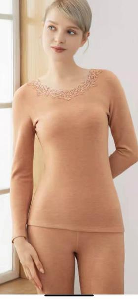 4F 卡帝乐鳄鱼 羊绒花边女内衣