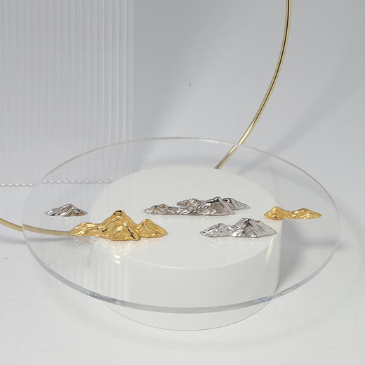 故式金山银山招财摆件 开门见山搁置  茶道配件 商品图4