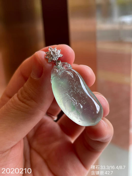 玻璃种木那飘翠福袋吊坠    69999【2020210】 商品图5
