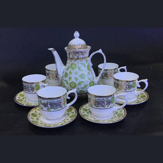 精品伊斯兰风格茶具套装系列，新月穆斯林瓷器 商品图8