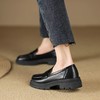 ZHR英伦风乐福鞋厚底女鞋秋季2023超软一脚蹬黑色小皮鞋jk鞋百搭 商品缩略图2