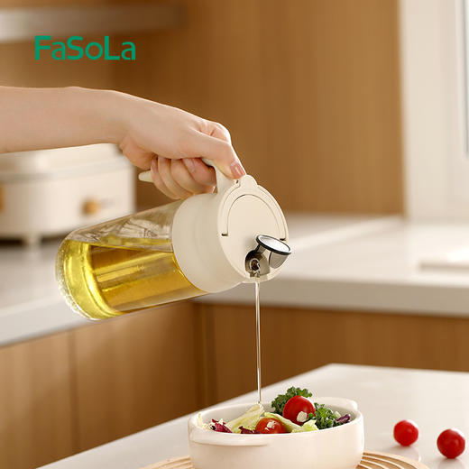 FaSoLa玻璃油壶家用厨房自动开合大容量油壶酱油醋调料瓶重力油瓶 商品图5