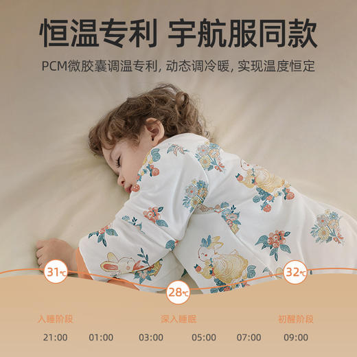 贝肽斯【肽柔】婴儿睡袋春秋冬款恒温竹棉四季通用儿童防踢被宝宝 商品图2