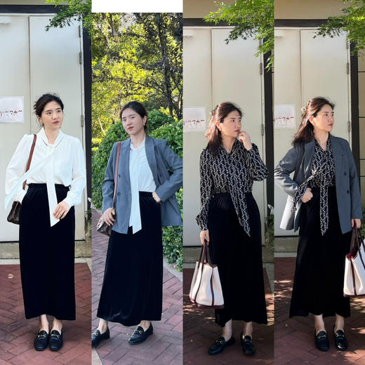 吐血推荐| 鎏金丝绒 超垂显瘦高腰直筒阔腿裤+半裙【包邮+三天无理由退huan】 商品图1