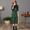 时尚气质，新款宽松大码中长款打底毛衣裙子印花拼接针织连衣裙CC-E-7825 商品缩略图1