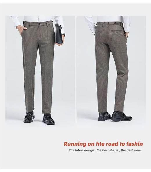 细致毛呢感 秋冬男士时尚百搭修身直筒休闲裤 商品图1