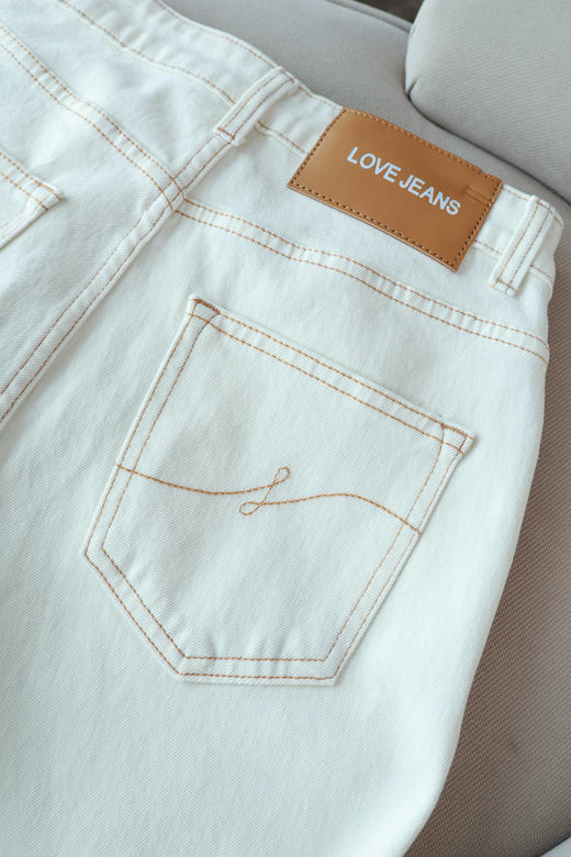 设计明线锥形牛仔裤 商品图5