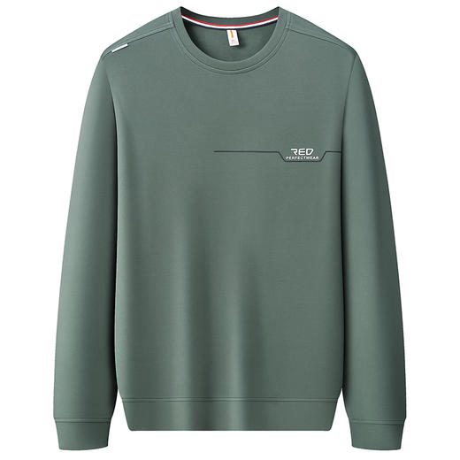 【新款DWN】大依优型大码圆领长袖卫衣体恤休闲加肥加大上衣男士胖子打底 商品图2