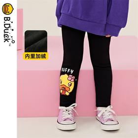 B.DUCK小黄鸭童装冬季打底加绒女童长裤 FF5458005