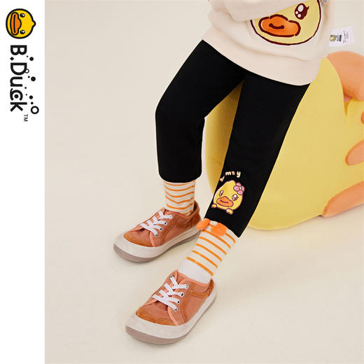 B.DUCK小黄鸭童装冬季打底长裤女童加绒 FF5458003 商品图3