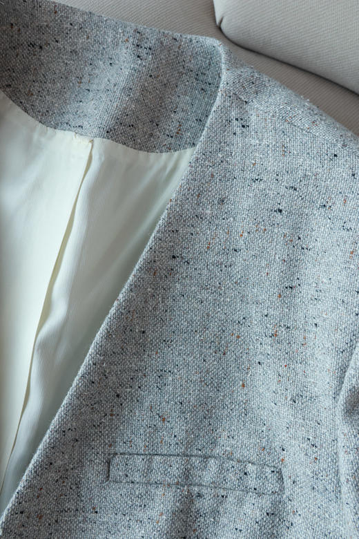 老钱叠穿烟花灰马甲套装 商品图8