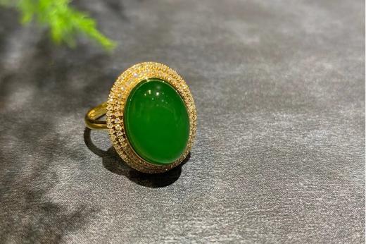 【御珠宫坊】金镶碧玉戒指 商品图2