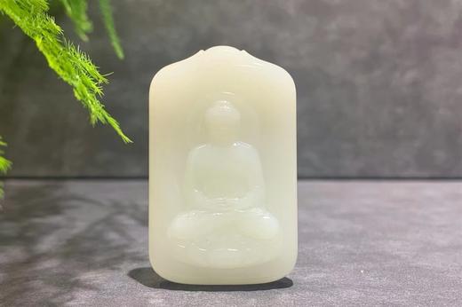 【御珠宫坊】羊脂白玉阿弥陀佛 商品图0