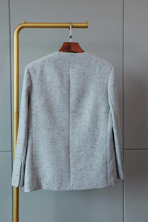 老钱叠穿烟花灰马甲套装 商品图11