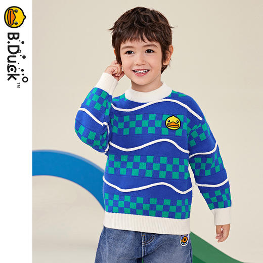 B.DUCK小黄鸭童装冬季套头针织衫毛衣 BF5412075 商品图2
