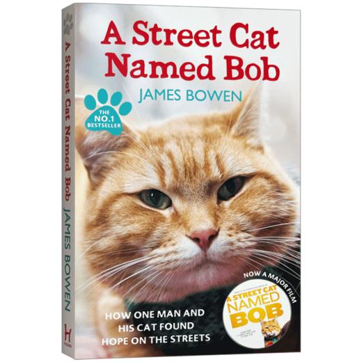 一只名叫鲍勃的街头流浪猫 英文原版小说 A Street Cat Named Bob 流浪猫鲍勃 同名电影小说 遇见一只猫 伦敦街猫记英文版英语书籍 商品图1