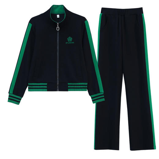 SP52-6003 中老年妈妈秋装新款大码女装套装40岁妈妈运动套装女印花两件套 商品图4