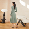 东黎 • 山羊绒女士秋冬半高领气质打底连衣裙 3068 商品缩略图1