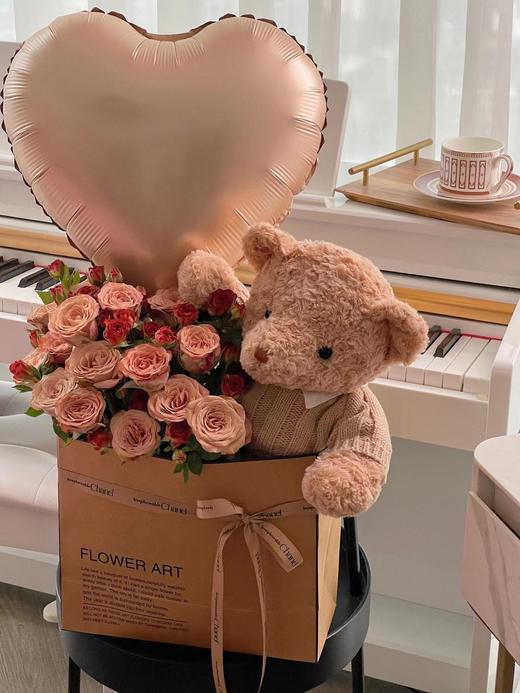 【花艺玩偶】领子泰迪熊（30CM/40CM/50CM） 商品图4