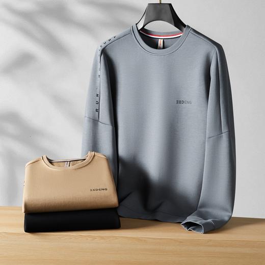 【一口价】【新款DK】大依优型大码长袖卫衣圆领印花卫衣套头加肥加大宽松休闲秋冬上衣男士百搭 商品图0