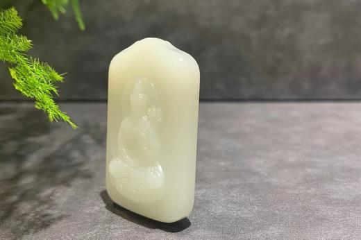 【御珠宫坊】羊脂白玉大势至菩萨 商品图1