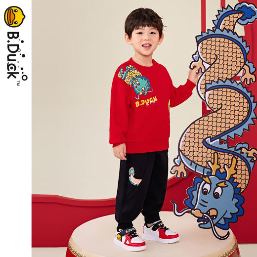 B.DUCK小黄鸭童装冬季圆领卫衣 BF5408051 商品图4