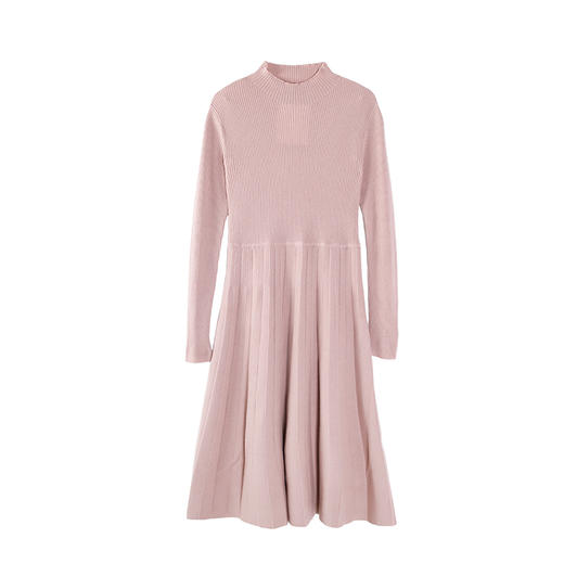 东黎 • 山羊绒女士秋冬半高领气质打底连衣裙 3068 商品图7