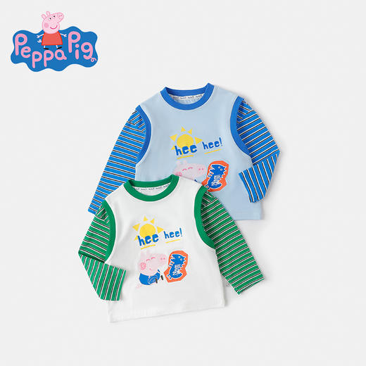 【清仓捡漏】【80-130】【小猪佩奇】男童春秋长袖T恤 商品图2
