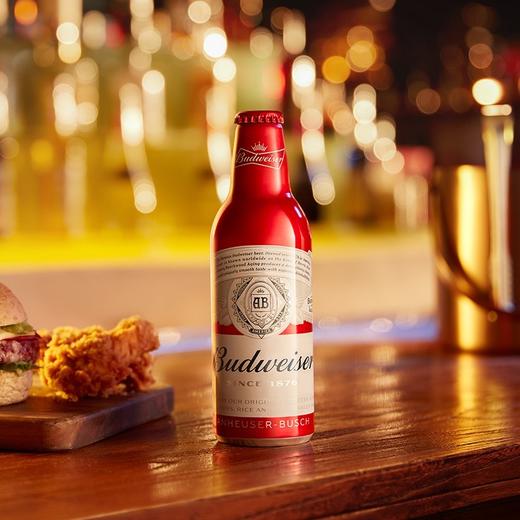 百威啤酒 玲珑红铝瓶 310ml*24瓶 商品图3